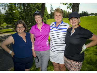 From left, Jody Ciufo, Emily Snyder, Sherree Vickers and Janet Geiger, one the of HollisWealth foursomes.