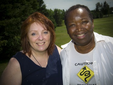 Valerie Brohart and Chipo Shambare from Zija Lite Unlimited.