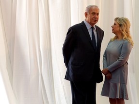 Israeli Prime Minister Benjamin Netanyahu and his wife Sara.