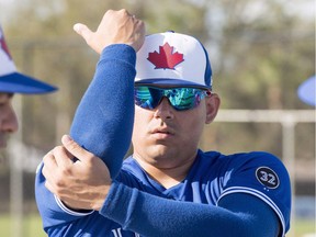 Blue Jays relief pitcher Roberto Osuna has been suspended through Aug. 4 for violating Major League Baseball's policy on incidents of domestic violence.
