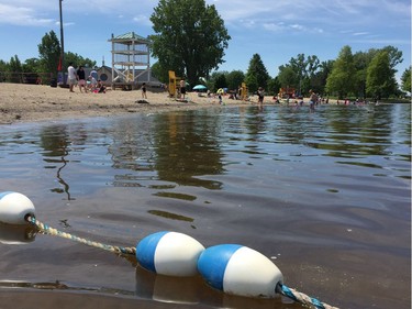 Britannia Beach was a busy place on a sunny Saturday.