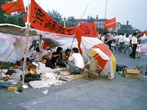 Pro-democracy protesters camped out in Tiananmen Square for more than six weeks during the spring of 1989. Chinese students approached Citizen writer Janet Wilson and her friends asking them if the world knew about what was happening in Beijing.