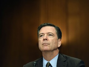 FBI Director James Comey appears before the Senate Judiciary Committee in May 2017.