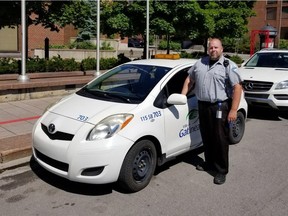 Though a new awareness campaign, Gatineau Police are urging the public to respect parking officers like Daniel Monfils (above) who experience harassment on a regular basis.  Credit: City of Gatineau Police Service