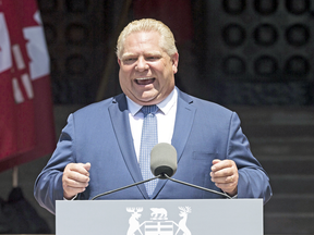 Doug Ford was sworn in as Premier of Ontario in Toronto on June 29, 2018.