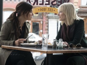 Sandra Bullock, left, and Cate Blanchett.