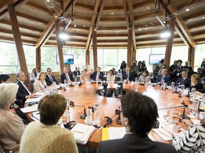 The G7 Finance and Central Bank Governors meet in Whistler, B.C.,on Friday, June, 1, 2018.