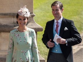 The wedding of Prince Harry and Meghan Markle at Windsor Castle  Featuring: Pippa Matthews, Pippa Middleton, James Matthews.