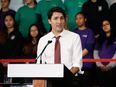 Prime Minister Justin Trudeau announces the doubling of the Canada Summer Jobs program on Feb. 12, 2016.