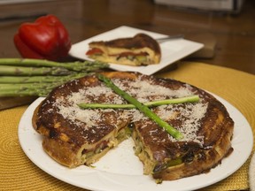 Asparagus and Pepper Strata. (Derek Ruttan/The London Free Press)