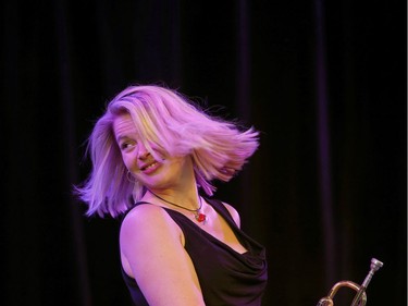 Bria Skonberg performing at the TD Ottawa Jazz Festival at City Hall in Ottawa Thursday June 21, 2018. The jazz festival runs from