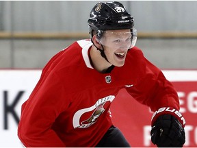 Ottawa Senators Development Camp in Ottawa Tuesday June 26, 2018. Ottawa Senators Brady Tkachuk during camp Tuesday.