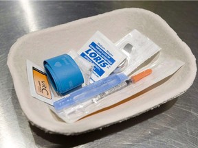 A safe-injection kit.