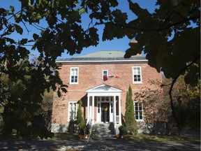 Rideau Cottage is seen on the grounds of Rideau Hall.