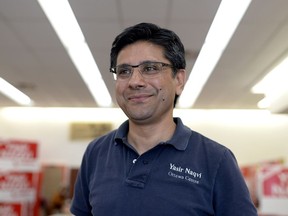 Ottawa Centre Liberal candidate Yasir Naqvi is photographed in his campaign office in Ottawa on Thursday, May 24, 2018.