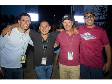 From left: David Segal of DAVIDsTEA and Mad Radish restaurant, COO of Shopify Harley Finkelstein, RBC Bluesfest executive director Mark Monahan, and Ken Ages of Paramount Properties.
