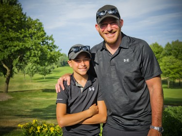 Stuntman Stu Schwartz with his 12-year-old son Mateo.