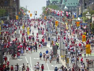 Canada Day celebrations took over the downtown core of Ottawa Sunday July 1, 2018  Ashley Fraser/Postmedia