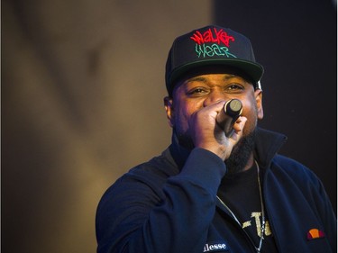 One of the original members of the '90s rap crew the Wu-Tang Clan, Ghostface Killah (aka Tony Starks), hit the Black Sheep Stage at RBC Ottawa Bluesfest on Saturday evening.    Ashley Fraser/Postmedia