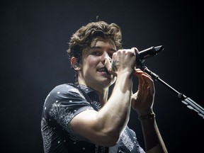 Canadian singer-songwriter Shawn Mendes performed in 2018 at RBC Ottawa Bluesfest.