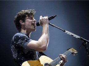 Canadian singer-songwriter Shawn Mendes performed on the City Stage at RBC Ottawa Bluesfest on Saturday night.    Ashley Fraser/Postmedia