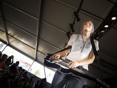 Larkin Poe performed on the Claridge Homes Stage Sunday July 8, 2018, at RBC Bluesfest.