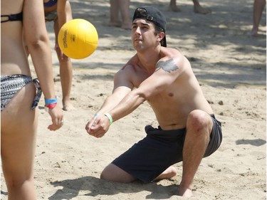 Action from the HOPE Volleyball SummerFest at Mooney's Bay Beach on Saturday. Patrick Doyle/Postmedia