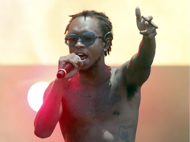 Slim Jxmmi of Rae Sremmurd performs at RBC Ottawa Bluesfest on Saturday.