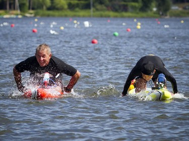 The Kingston to Ottawa 200 (K2O) Paddling Race is an ultra endurance marathon paddling race through a UNESCO World Heritage site, the Rideau Canal waterway. The race also incorporated a 100km, 50km and 25km race in their fourth year completing the race.   Daniel Berube and Karen Zerr finished the 25km distance on prone boards Sunday July 22, 2018.