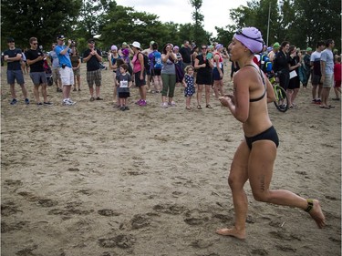 The 37th Annual National Capital Triathlon took place Saturday July 28, 2018 at Mooney's Bay and the surrounding area. Caroline Carriere took part in the Try A Tri Saturday.   Ashley Fraser/Postmedia