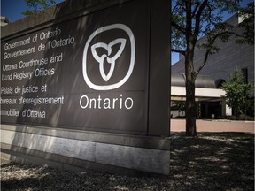 The Ottawa courthouse on Elgin Sunday July 29, 2018.