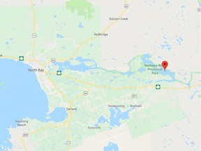 Michael MacNeil, 57, of Ottawa man is dead after the ultralight plane he was flying crashed Monday morning, July 31. 2018, near Talon Lake, east of North Bay. (Google Maps)