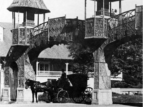 The entrance gates to the Ottawa Exhibition, 1888.