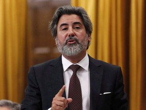 Pablo Rodriguez, Parliamentary Secretary to the Minister of Infrastructure, stands in the House of Commons during question period, in Ottawa on Friday, December 9, 2016.