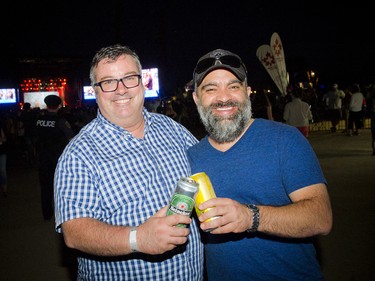 General manager of D'Arcy McGee's Irish Pub Jeff O'Reilly (left) with 10Fourteen co-owner Rod Castro (right).