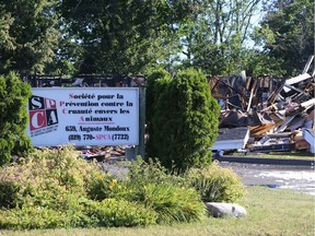 The Aylmer SPCA didn't survive a fire, July 03, 2018.  Photo by Jean Levac/Postmedia  129531