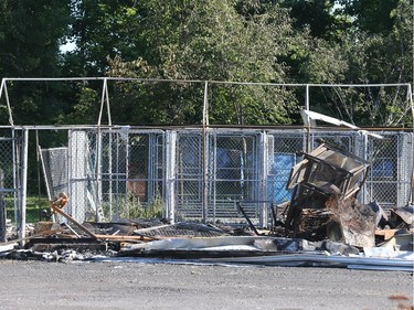 The Aylmer SPCA didn't survive a fire, July 03, 2018.  Photo by Jean Levac/Postmedia  129531