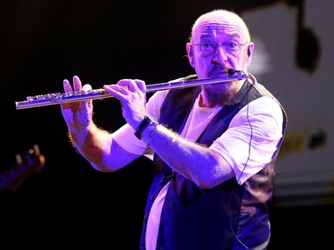 Jethro Tull's Ian Anderson plays on Friday night.