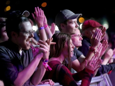 The crowd seems to like what its hearing during the Jethro Tull show.