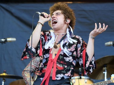 Josh Kiszka of Greta Van Fleet performs at the RBC Ottawa Bluesfest, July 10, 2018.