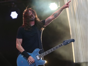 Dave Grohl of the Foo Fighters performs at the RBC Ottawa Bluesfest, July 10, 2018.