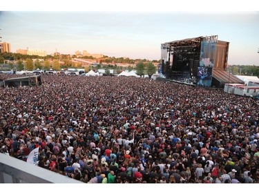 Massive crowd attended the Foo Fighters at the RBC Ottawa Bluesfest, July 10, 2018.