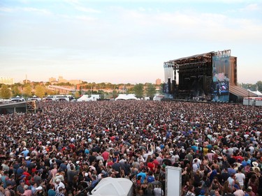 Massive crowd attended the Foo Fighters at the RBC Ottawa Bluesfest, July 10, 2018.