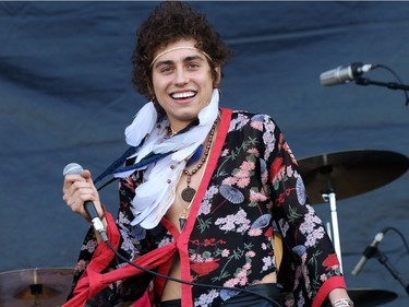 Josh Kiszka of Greta Van Fleet performs at the RBC Ottawa Bluesfest, July 10, 2018.