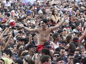 A mostly young crowd of energetic music fans in Ottawa on Saturday, June 23, 2018.