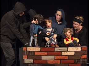 Rehearsal at the Old Town Hall in Almonte for the puppet opera, Sleeping Rough, which debuts July 10 at the Music and Beyond festival in Ottawa.