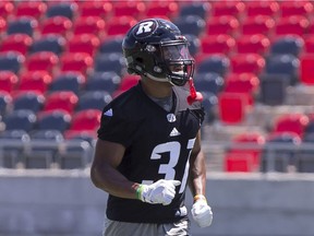 Ottawa Redblacks DB Kevin Brown II during practice at TD Place on July 9, 2018