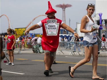 When late to the hot dog eating contest, what did the father tomato say to his child tomato who was dragging his feet? Ketchup.