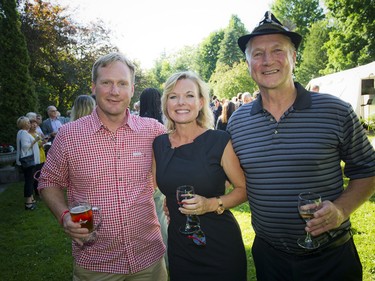 From left, Karl Jr. Hammer, Rachel Hammer and Karl Hammer, who came from Kingston to be at the special event.