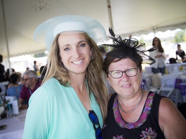 Karen Sparks, honorary chair of Polo in the Park, along with event chair Monique Warrack.